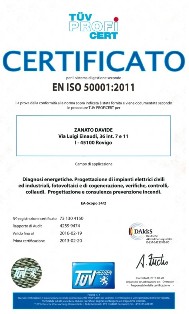 Certificato Sistema di gestione dell'energia
